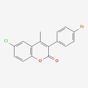 3-(4-Bromophenyl)-6-chloro-4-methylchromen-2-one