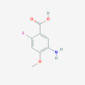 molecular formula C8H8FNO3 B3039502 3-Amino-4-methoxy-6-fluorobenzoic acid CAS No. 1131314-68-5