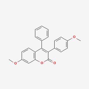 7-Methoxy-3-(4-methoxyphenyl)-4-phenylchromen-2-one