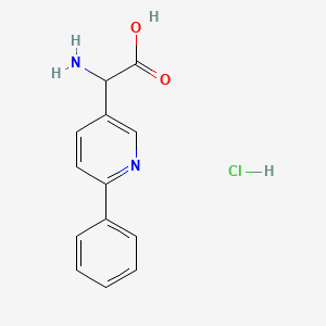 2-Amino-2-(6-phenylpyridin-3-YL)acetic acid hydrochloride