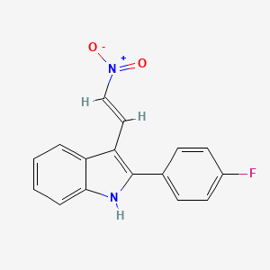 2-(4-fluorophenyl)-3-(2-nitrovinyl)-1H-indole