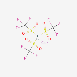 molecular formula C4CsF9O6S3 B3039510 Caesium tris(trifluoromethanesulphonyl)methide CAS No. 114395-68-5