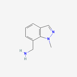 molecular formula C9H11N3 B3039511 (1-methyl-1H-indazol-7-yl)methanamine CAS No. 1144044-80-3