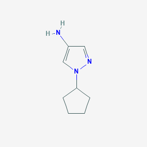 molecular formula C8H13N3 B3039518 1-Cyclopentyl-1H-pyrazol-4-amine CAS No. 1152866-89-1