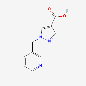 molecular formula C10H9N3O2 B3039519 1-(吡啶-3-基甲基)-1H-吡唑-4-羧酸 CAS No. 1153373-34-2