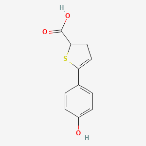molecular formula C11H8O3S B3039524 5-(4-羟基苯基)噻吩-2-甲酸 CAS No. 116016-57-0