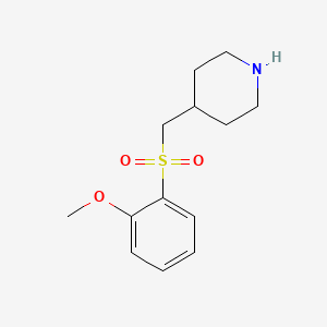 molecular formula C13H19NO3S B3039525 4-((2-甲氧基苯磺酰基)甲基)哌啶 CAS No. 1160245-64-6