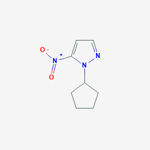 molecular formula C8H11N3O2 B3039531 1-环戊基-5-硝基-1H-吡唑 CAS No. 1170836-25-5