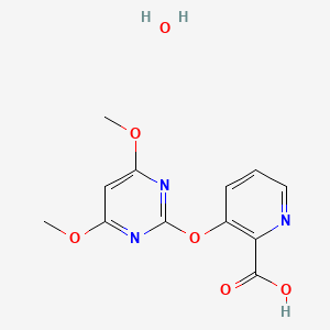 3-[(4,6-Dimethoxypyrimidin-2-yl)oxy]pyridine-2-carboxylic acid monohydrate