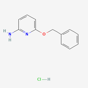 molecular formula C12H13ClN2O B3039541 2-Pyridinamine, 6-(phenylmethoxy)-, hydrochloride (1:1) CAS No. 1174537-79-1
