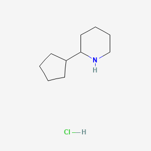 molecular formula C10H20ClN B3039548 2-Cyclopentylpiperidine hydrochloride CAS No. 1177350-52-5
