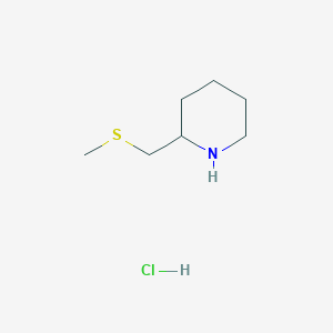 molecular formula C7H16ClNS B3039549 2-[(Methylsulfanyl)methyl]piperidine hydrochloride CAS No. 1177350-61-6