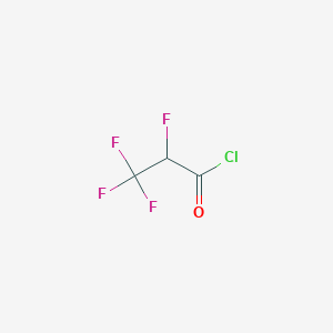 molecular formula C3HClF4O B3039555 2,3,3,3-Tetrafluoropropionyl chloride CAS No. 1186-54-5