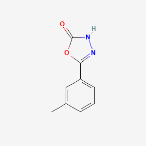 molecular formula C9H8N2O2 B3039565 5-(3-Methylphenyl)-3H-1,3,4-oxadiazol-2-one CAS No. 119933-33-4