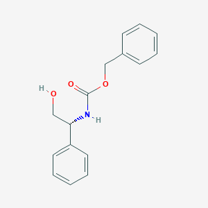 molecular formula C16H17NO3 B3039574 Cbz-(R)-2-phenylglycinol CAS No. 120666-53-7