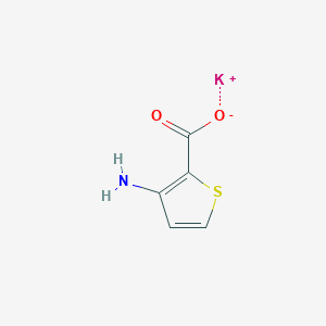 molecular formula C5H4KNO2S B3039587 3-Aminothiophene-2-carboxylic acid potassium salt CAS No. 1210469-45-6