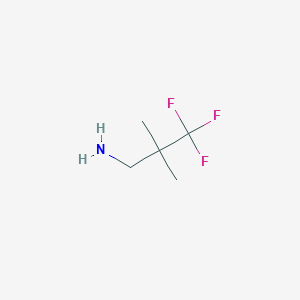 molecular formula C5H10F3N B3039588 3,3,3-Trifluoro-2,2-dimethylpropan-1-amine CAS No. 1211517-48-4