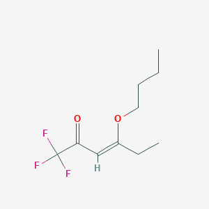 molecular formula C10H15F3O2 B3039598 (3Z)-4-butoxy-1,1,1-trifluorohex-3-en-2-one CAS No. 1212787-27-3