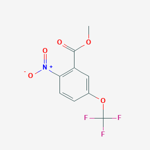 molecular formula C9H6F3NO5 B3039605 2-硝基-5-(三氟甲氧基)苯甲酸甲酯 CAS No. 1214378-89-8