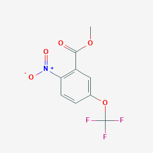 molecular formula C9H6F3NO5 B3039605 Methyl 2-nitro-5-(trifluoromethoxy)benzoate CAS No. 1214378-89-8