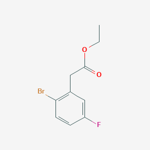 molecular formula C10H10BrFO2 B3039606 2-(2-溴-5-氟苯基)乙酸乙酯 CAS No. 1214910-61-8