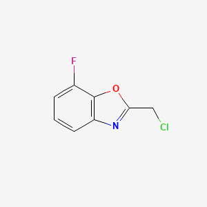 molecular formula C8H5ClFNO B3039619 2-(氯甲基)-7-氟苯并恶唑 CAS No. 122289-16-1