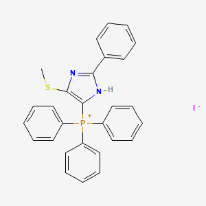 molecular formula C28H24IN2PS B3039621 (4-甲硫基-2-苯基-1H-咪唑-5-基)-三苯基鏻;碘化物 CAS No. 122418-53-5
