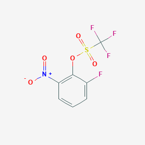 molecular formula C7H3F4NO5S B3039622 2-Fluoro-6-nitrophenyl Trifluoromethanesulfonate CAS No. 122455-35-0