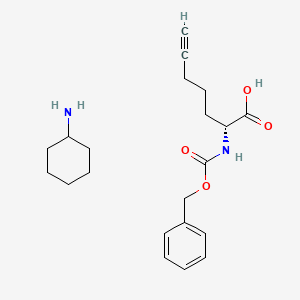 molecular formula C21H30N2O4 B3039632 Cbz-D-bishomopropargylglycine CHA salt CAS No. 1234692-65-9