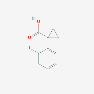 molecular formula C10H9IO2 B3039640 1-(2-碘苯基)环丙烷羧酸 CAS No. 124276-93-3