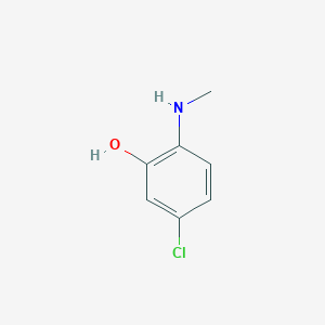 molecular formula C7H8ClNO B3039641 5-氯-2-甲基氨基苯酚 CAS No. 1243357-05-2