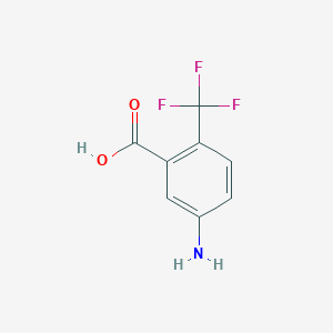 molecular formula C8H6F3NO2 B3039646 5-Amino-2-(trifluoromethyl)benzoic acid CAS No. 1245457-01-5