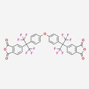 molecular formula C34H14F12O7 B3039647 4,4'-Bis[(hexafluoroisopropylidene)phthalic anhydride]diphenyl ether CAS No. 124592-05-8