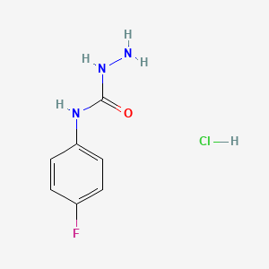 molecular formula C7H9ClFN3O B3039648 4-(4-Fluorophenyl)semicarbazide hydrochloride CAS No. 124699-98-5