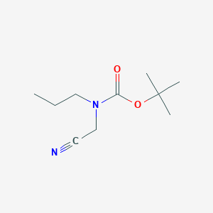molecular formula C10H18N2O2 B3039650 叔丁基氰基甲基丙基氨基甲酸酯 CAS No. 1247796-07-1