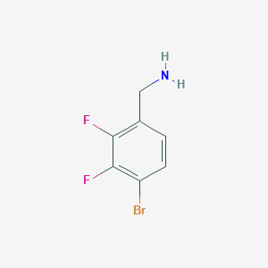 B3039657 (4-Bromo-2,3-difluorophenyl)methanamine CAS No. 1256276-34-2