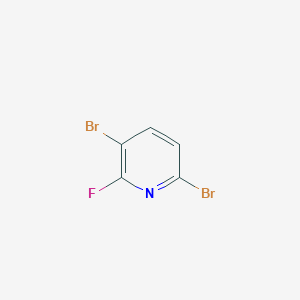 molecular formula C5H2Br2FN B3039662 3,6-二溴-2-氟吡啶 CAS No. 1256820-70-8