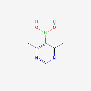 molecular formula C6H9BN2O2 B3039663 (4,6-Dimethyl-5-pyrimidinyl)boronic acid CAS No. 1257252-25-7