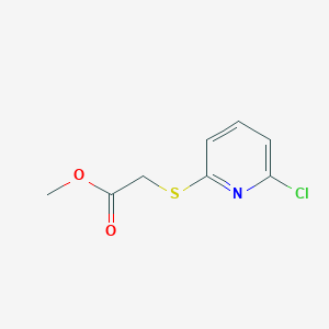 molecular formula C8H8ClNO2S B3039665 Methyl 2-(6-chloropyridin-2-ylthio)acetate CAS No. 1258652-80-0