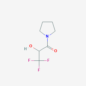 molecular formula C7H10F3NO2 B3039667 3,3,3-Trifluoro-2-hydroxy-1-(pyrrolidin-1-YL)propan-1-one CAS No. 125969-74-6