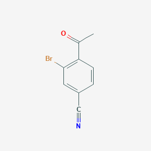 molecular formula C9H6BrNO B3039670 4-乙酰基-3-溴苯甲腈 CAS No. 1260761-83-8