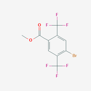 molecular formula C10H5BrF6O2 B3039671 4-溴-2,5-双(三氟甲基)苯甲酸甲酯 CAS No. 1260793-79-0