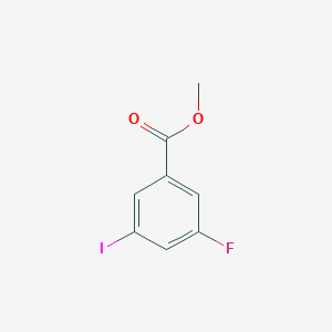 molecular formula C8H6FIO2 B3039673 Methyl 3-fluoro-5-iodobenzoate CAS No. 1261478-09-4