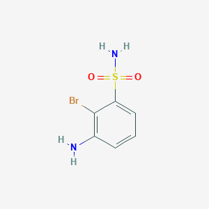 molecular formula C6H7BrN2O2S B3039676 3-Amino-2-bromobenzenesulfonamide CAS No. 1261671-44-6