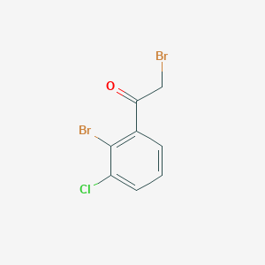 molecular formula C8H5Br2ClO B3039679 2-Bromo-3-chlorophenacyl bromide CAS No. 1261821-01-5