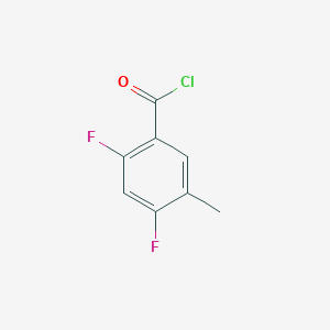 molecular formula C8H5ClF2O B3039683 2,4-Difluoro-5-methylbenzoyl chloride CAS No. 1263376-87-9