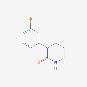 molecular formula C11H12BrNO B3039689 3-(3-Bromophenyl)piperidin-2-one CAS No. 1267325-95-0