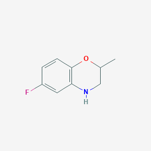 molecular formula C9H10FNO B3039690 6-Fluoro-2-methyl-3,4-dihydro-2H-1,4-benzoxazine CAS No. 1267472-81-0