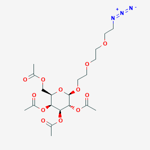 molecular formula C20H31N3O12 B3039691 2,3,4,6-Tetra-O-acetyl-beta-D-galactopyranosyl peg3-azide CAS No. 126765-25-1