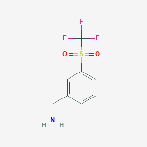molecular formula C8H8F3NO2S B3039699 3-(Trifluoromethylsulfonyl)benzylamine CAS No. 1274903-40-0